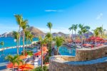 Beach Club Infinity Lap Pool, Poolside Bar Service, & Infinity Community Pool with views of the Sea of Cortez